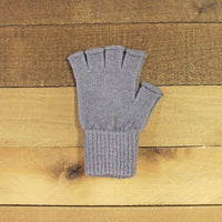 Alpaca Work/Play Fingerless Alpaca Gloves: Brown / Large