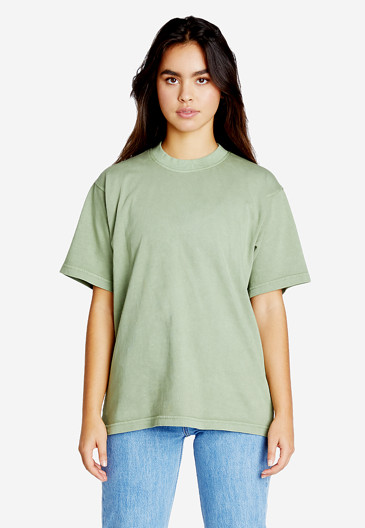 Urban Heavy Weight T Shirt: Oil Green / S