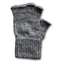 Alpaca Work/Play Fingerless Alpaca Gloves: Brown / Medium