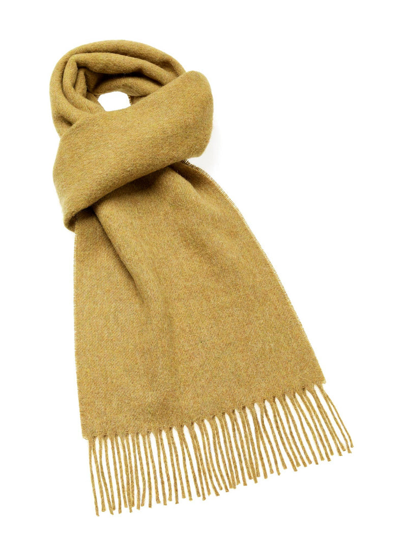 Plain Luxury Scarf Collection - 100% Merino Lambswool: Camel