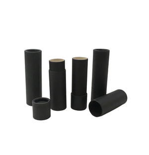 .3 ounce / 8.5 g Matte Black Lip Balm Tubes: 50 / #1