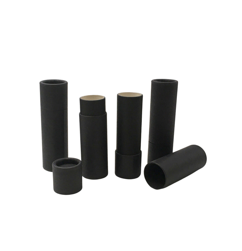 .3 ounce / 8.5 g Matte Black Lip Balm Tubes: 50 / #1