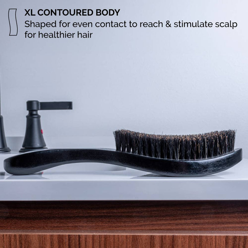 Handle Hair Brush, 100% Boar Bristle