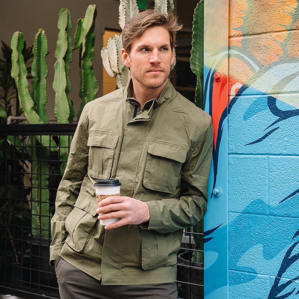 Harris Feild jacket in Olive