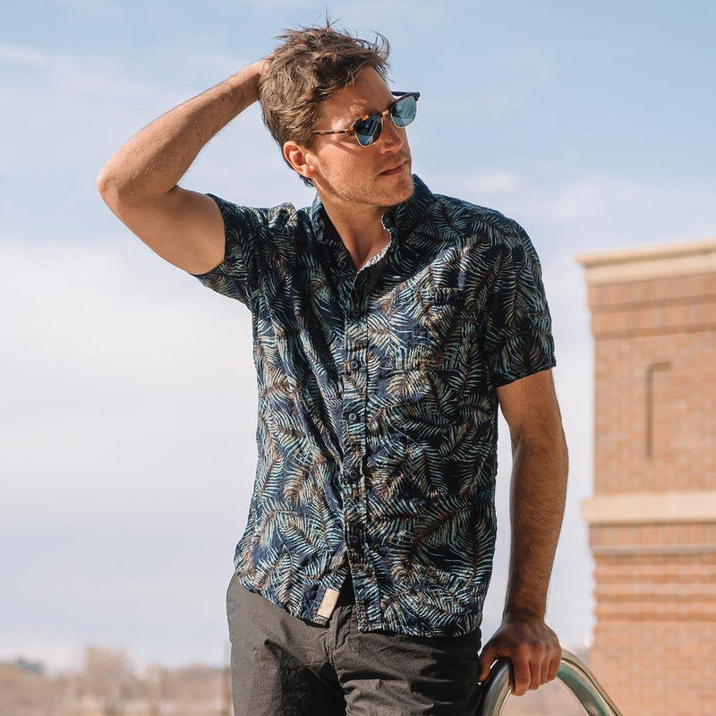 Tropical Truman Button Collar Shirt