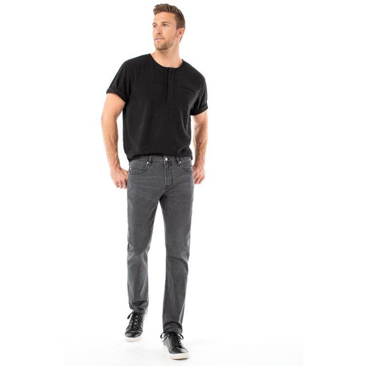 Kingston Modern Slim Straight-Ghost Grey 32" Inseam