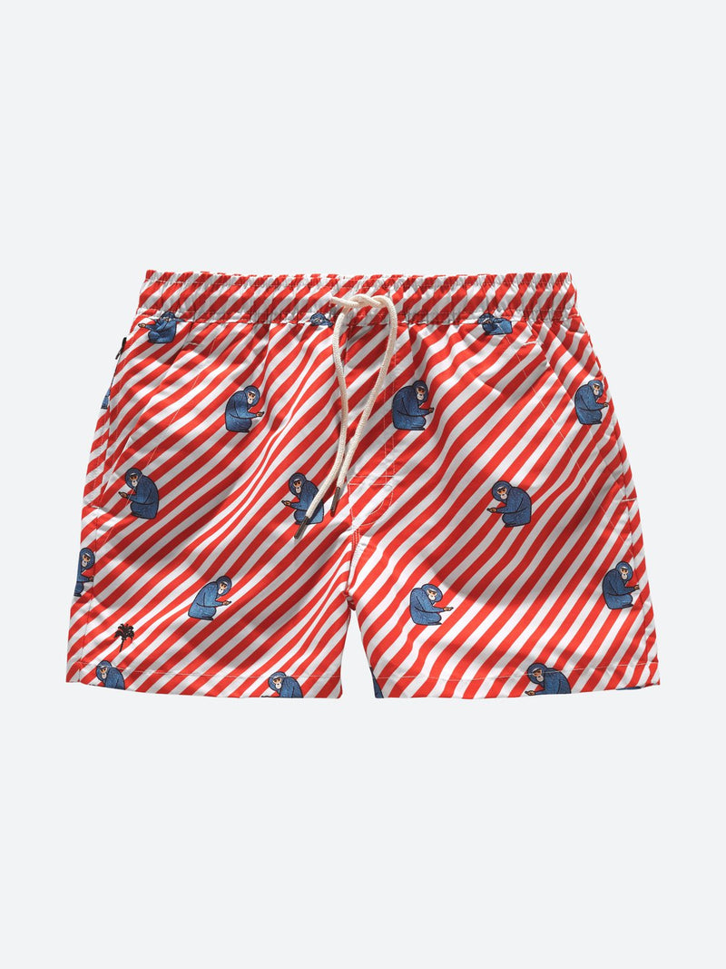 Polka Monkey Swim Short