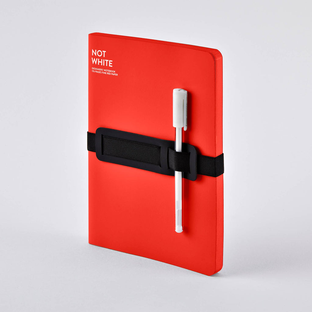 Not White Red - L Light | nuuna Notebook A5+ | Color pages