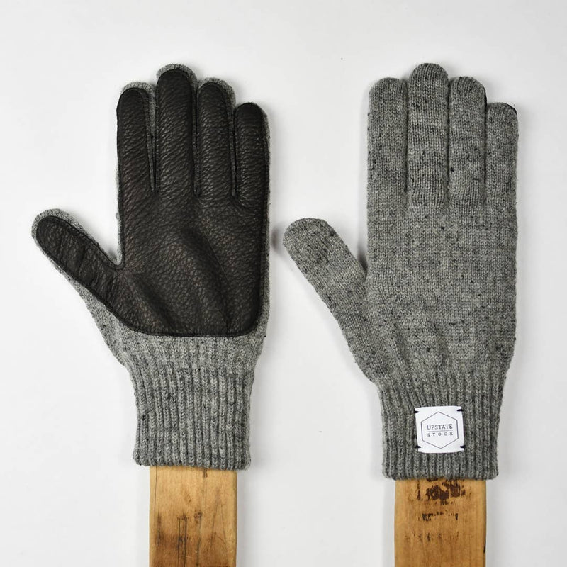 Grey Tweed Ragg Wool Full Glove