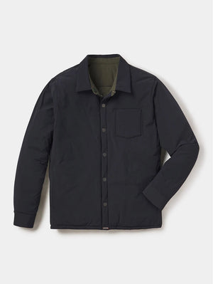 Reversible Shirt Jacket- Black/ Olive