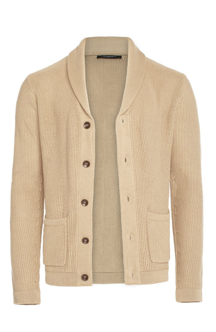 Knit Cardigan-Khaki