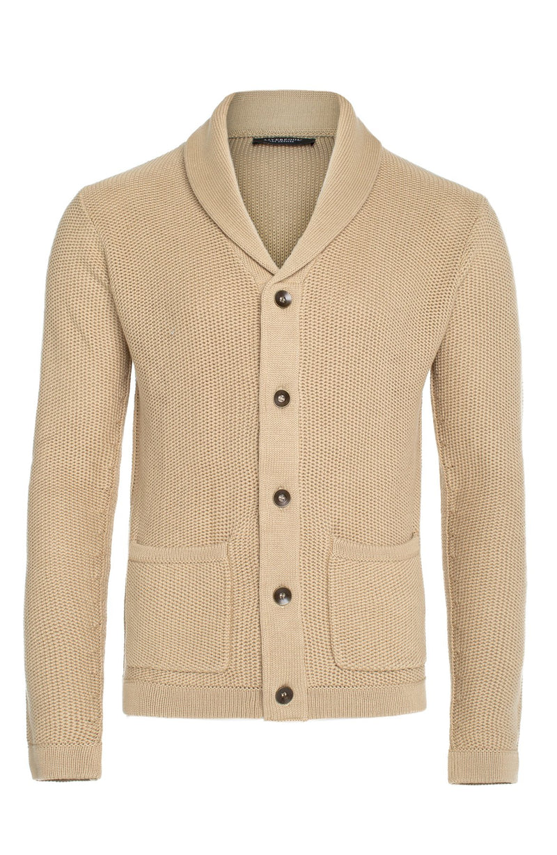 Knit Cardigan-Khaki