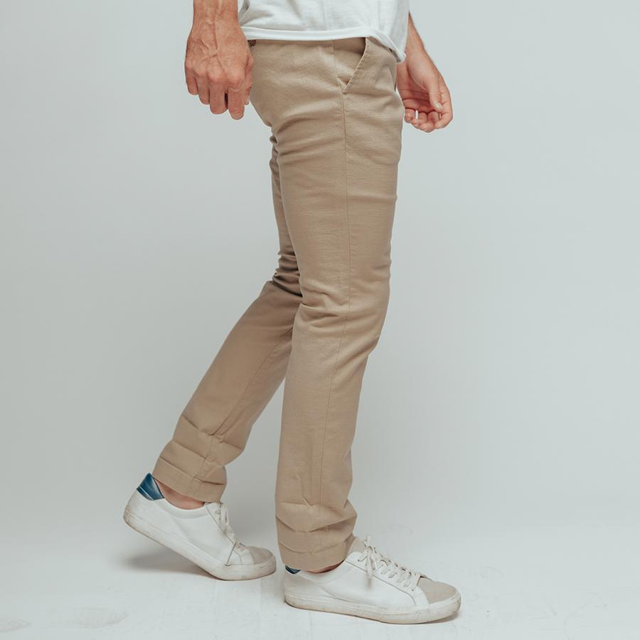 Normal Stretch Canvas Pant-Khaki
