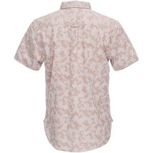 Truman Button Collar in Camo Jacquard