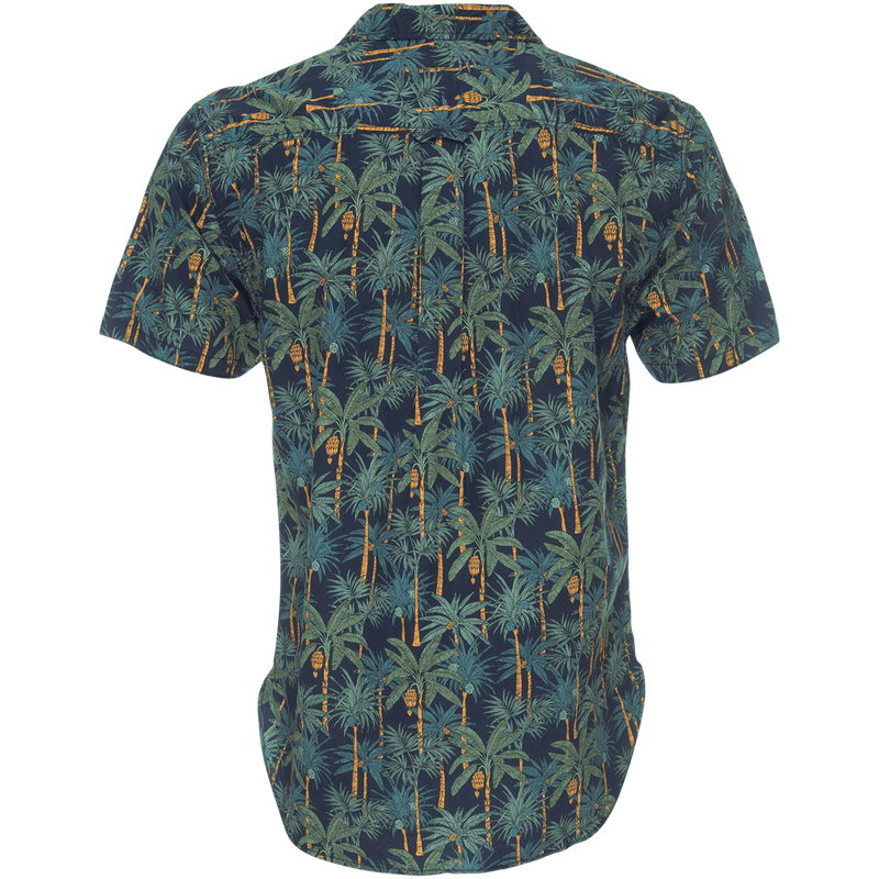 Truman Camp Shirt in Tropical Palm Print