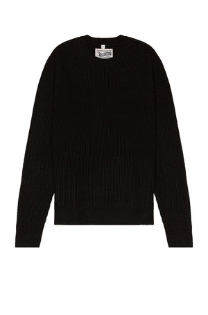 Ribbed Wool Crewneck Sweater