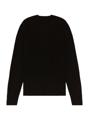 Ribbed Wool Crewneck Sweater