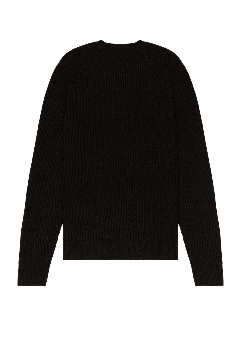 Ribbed Wool Crewneck Sweater
