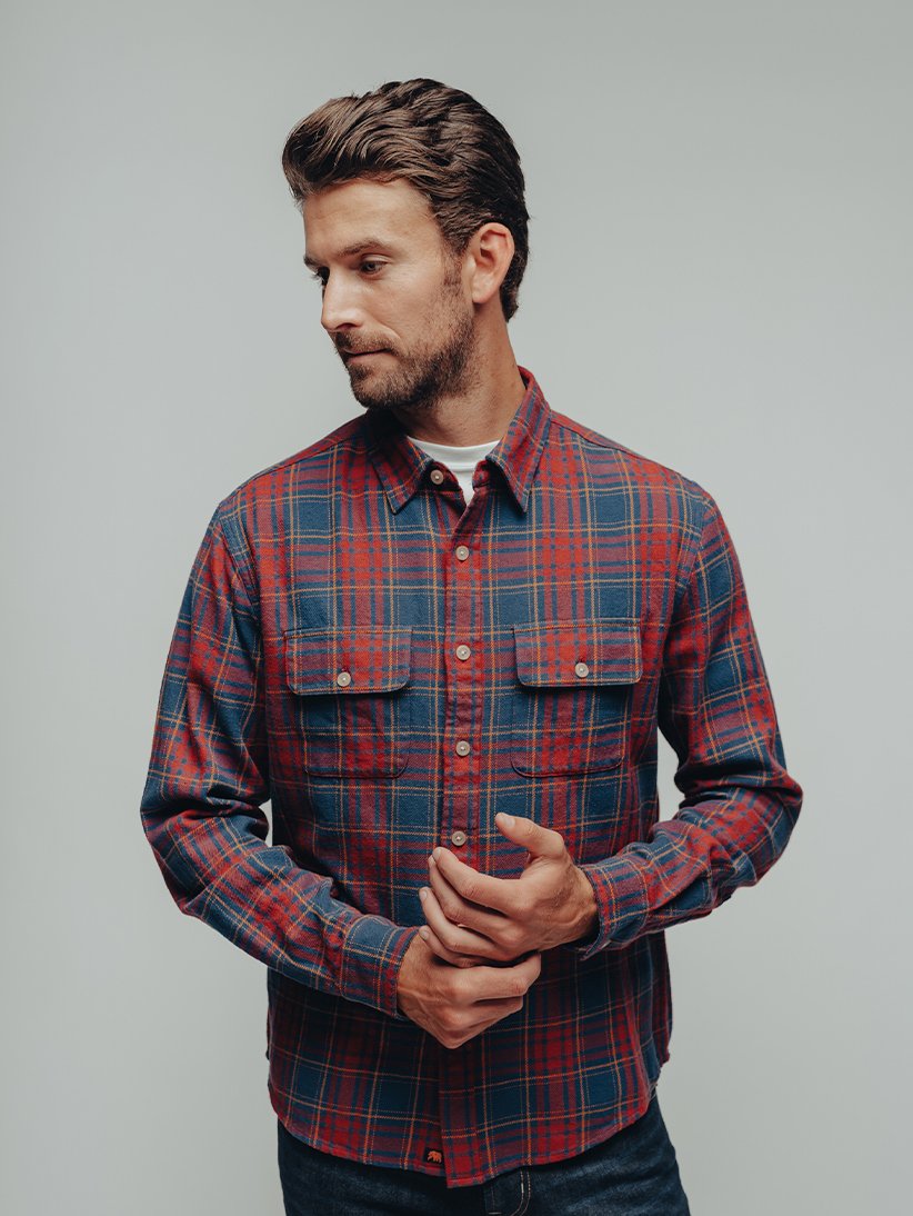Mountain Overshirt-Spice Plaid