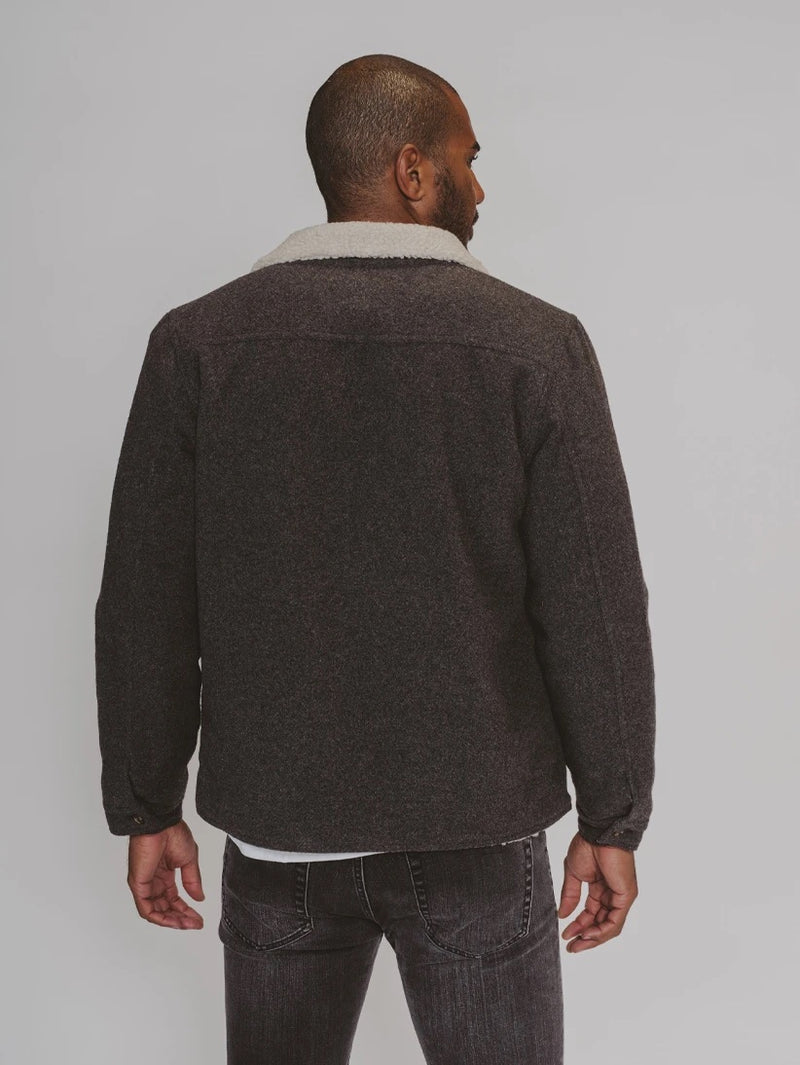 Buffalo Sherpa Collar Jacket - Charcoal