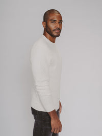 Pique Stitch Crew in Ivory