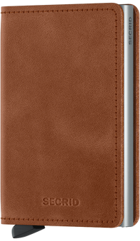 Slimwallet - Vintage Cognac-Silver