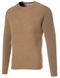 Ribbed Wool Crewneck Sweater