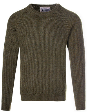 Ribbed Wool Crewneck Sweater