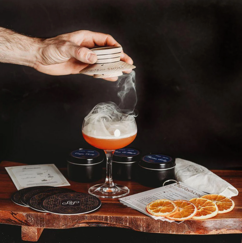 Cocktail Smoking Saucer Set
