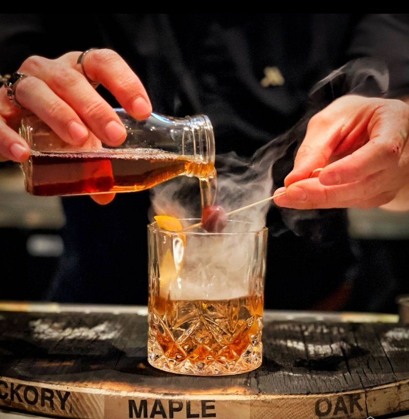 Half Circle Cocktail Smoking Board