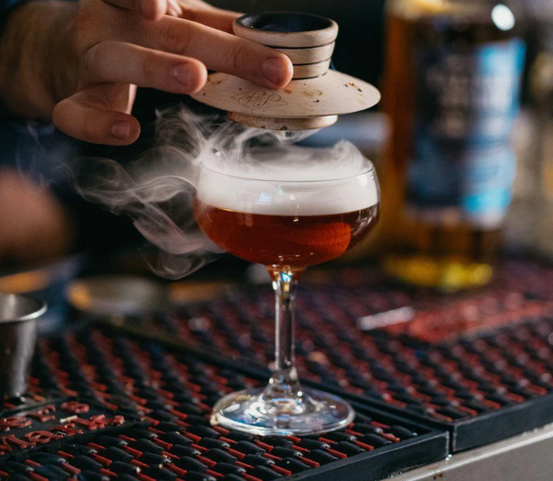 Cocktail Smoking Saucer Set