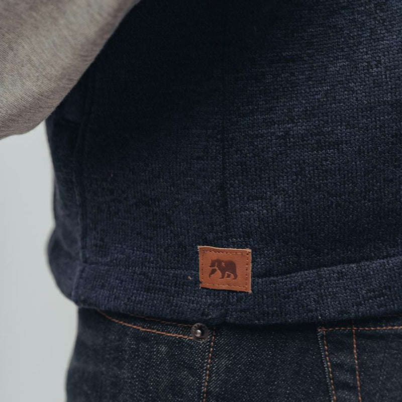 Lincoln Fleece Vest-Navy