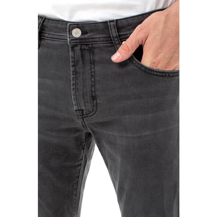 Kingston Modern Slim Straight-Ghost Grey 34" Inseam