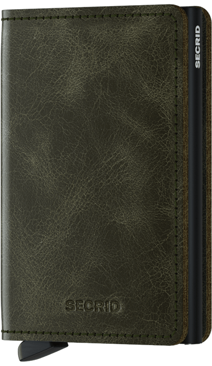 Slimwallet - Vintage Olive-Black